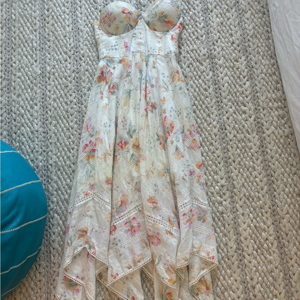 Zimmermann Strapless Floral Dress Size 1